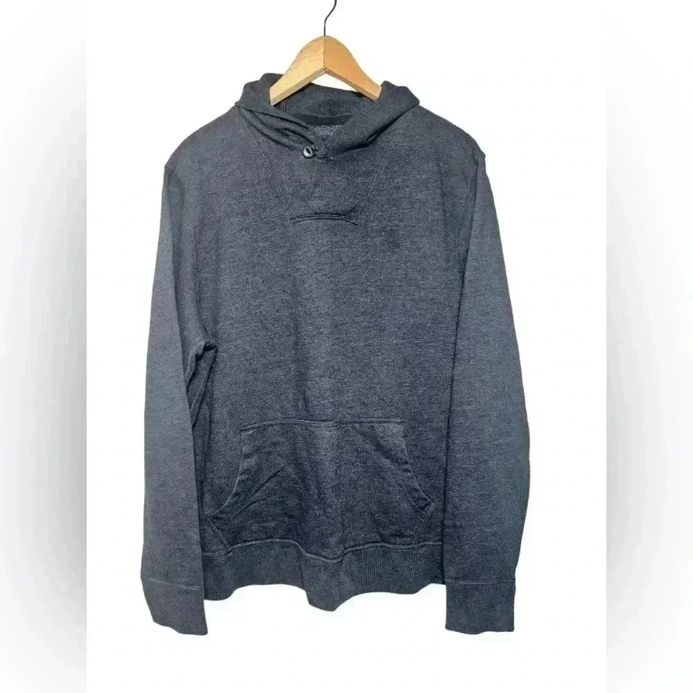 J Crew Vintage Fleece Heathered Flax Shawl Collar Sweatshirt Mens Size XL